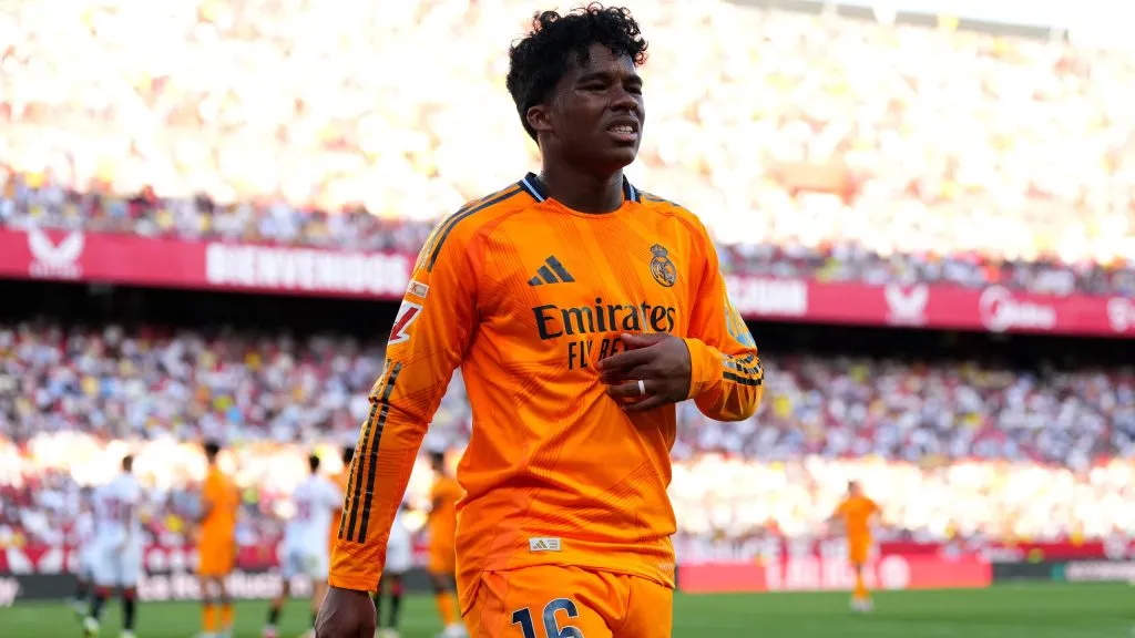 Endrick jogando no Real – Foto: Angel Martinez/Getty Images