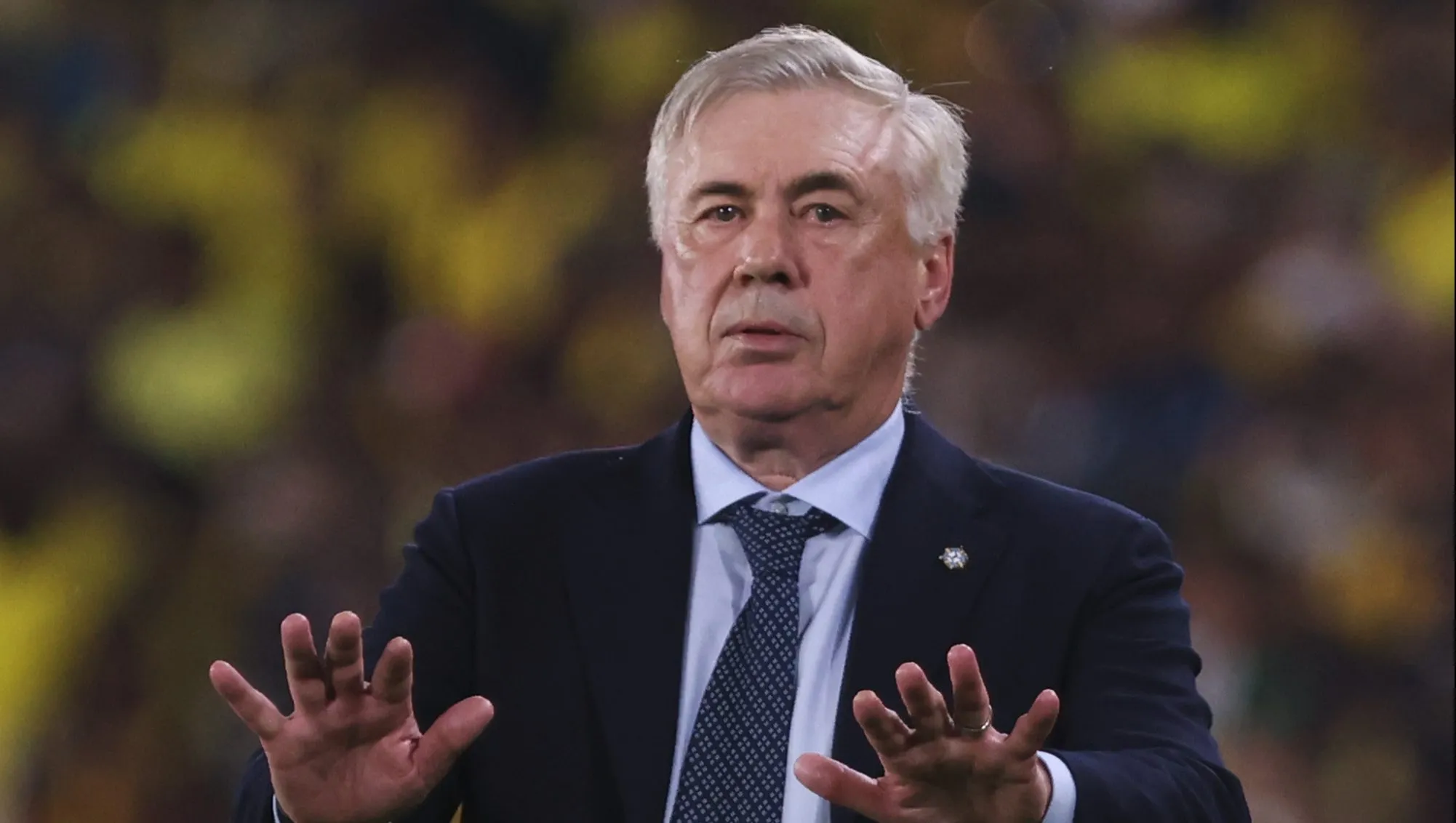 Ancelotti não conseguiu fazer a Seleção Brasileira evoluir até agora - (Photo by Franklin Jacome/Getty Images).