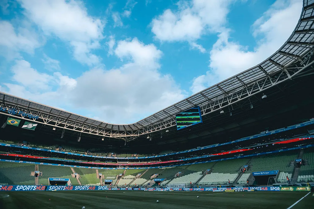 Palmeiras não perdeu no Allianz desde que começou a treinar no estádio um dia antes. Foto:y Ricardo Moreira/Getty Images)