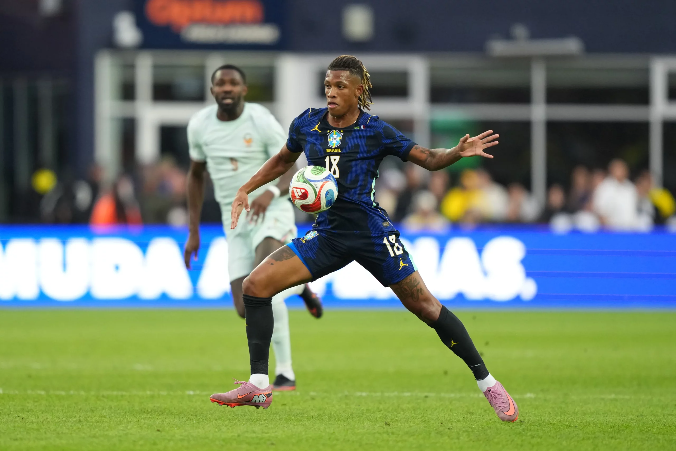 Danilo Santos em Brasil x França. (Photo by Michael Owens/Getty Images)