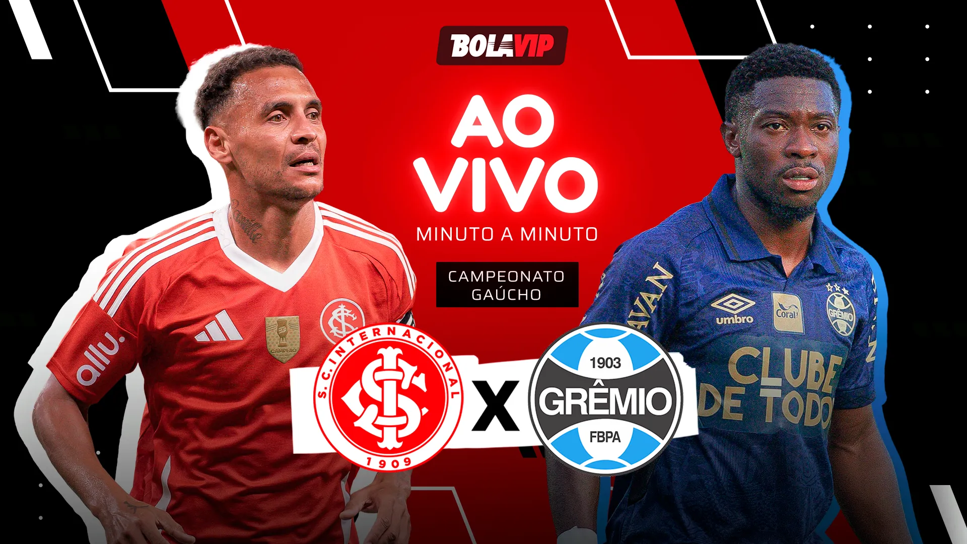 Internacional x Grêmio foi transmitido ao vivo pelo Bolavip Brasil. Foto: Maxi Franzoi/AGIF