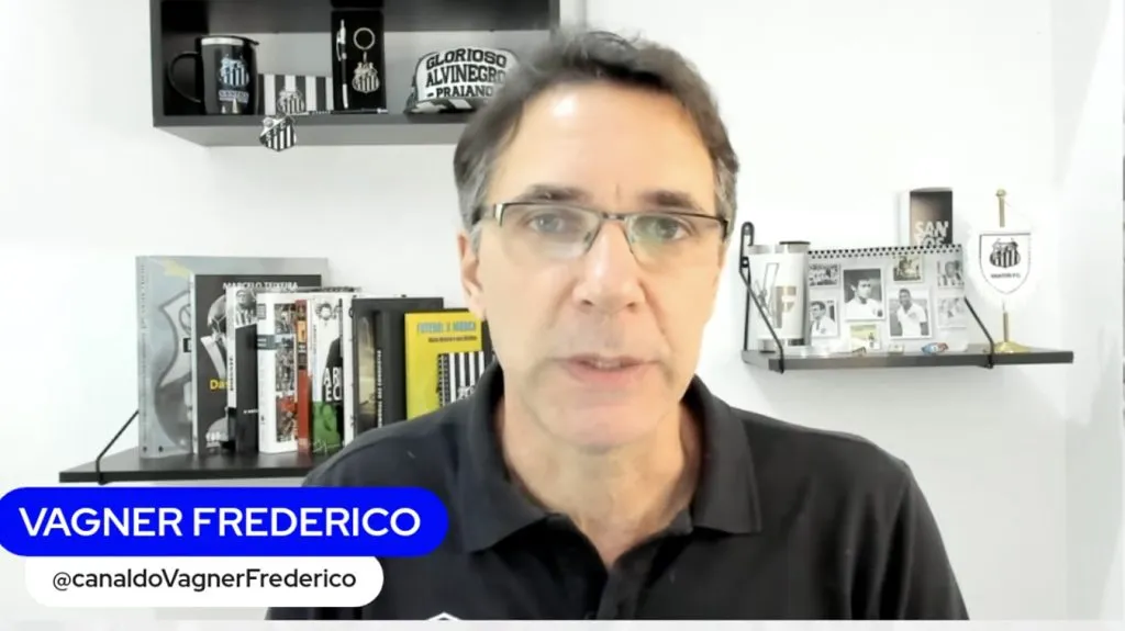 Vagner Frederico, jornalista.  Imagem: Reprodução/YouTube