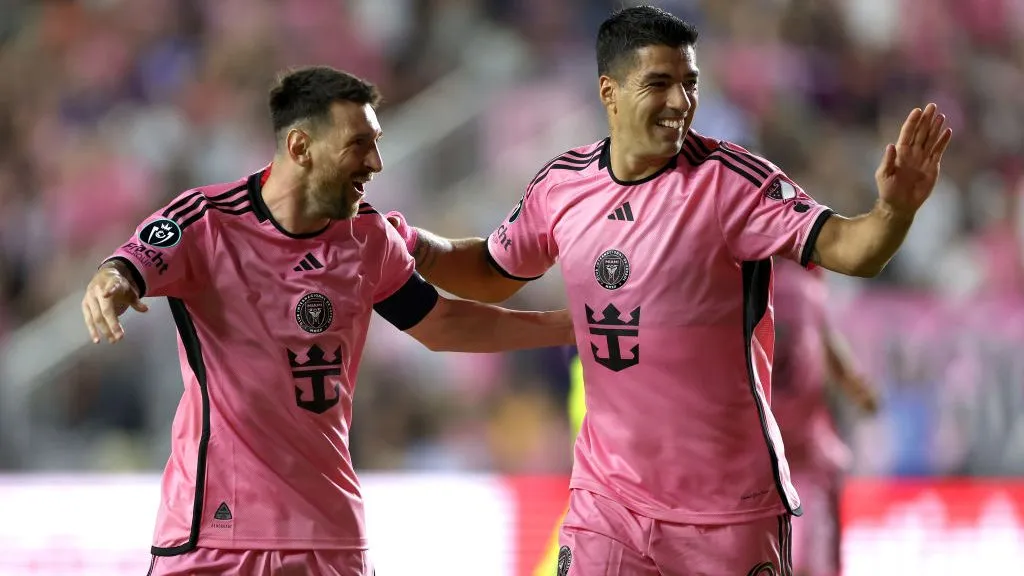 Inter Miami, onde está Messi e Suarez atualmente. Foto: Brennan Asplen/Getty Images