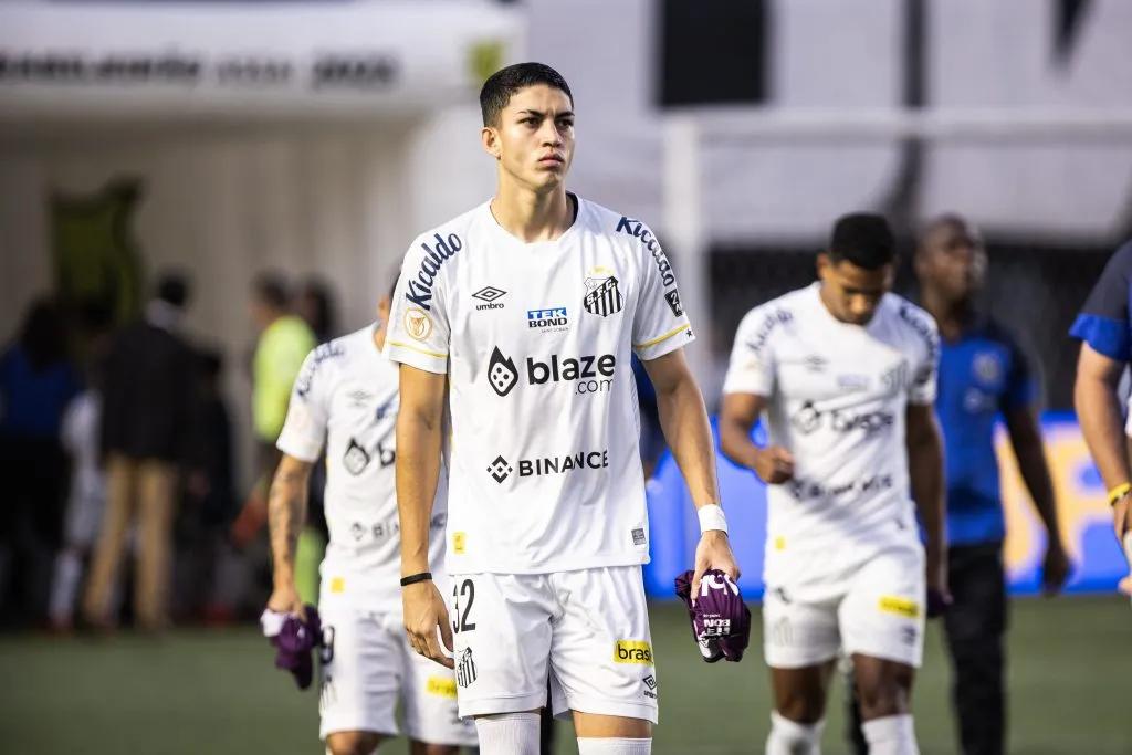 Jair em partida do Santos, em 2023. Foto: Abner Dourado/AGIF