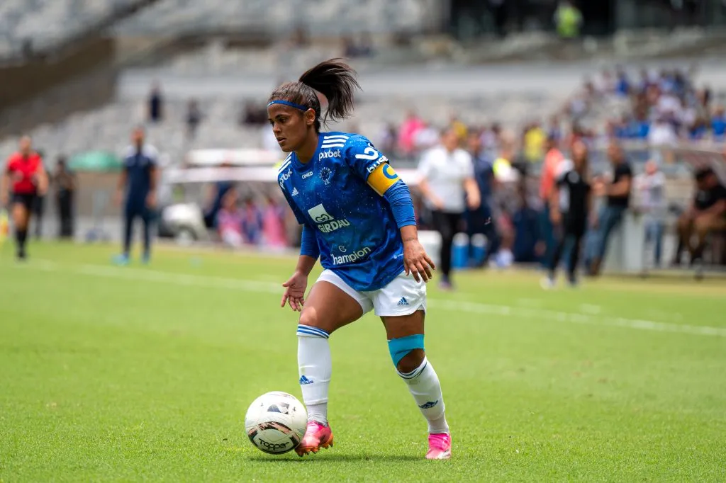Jogadora do Cruzeiro. Foto: Alessandra Torres/AGIF