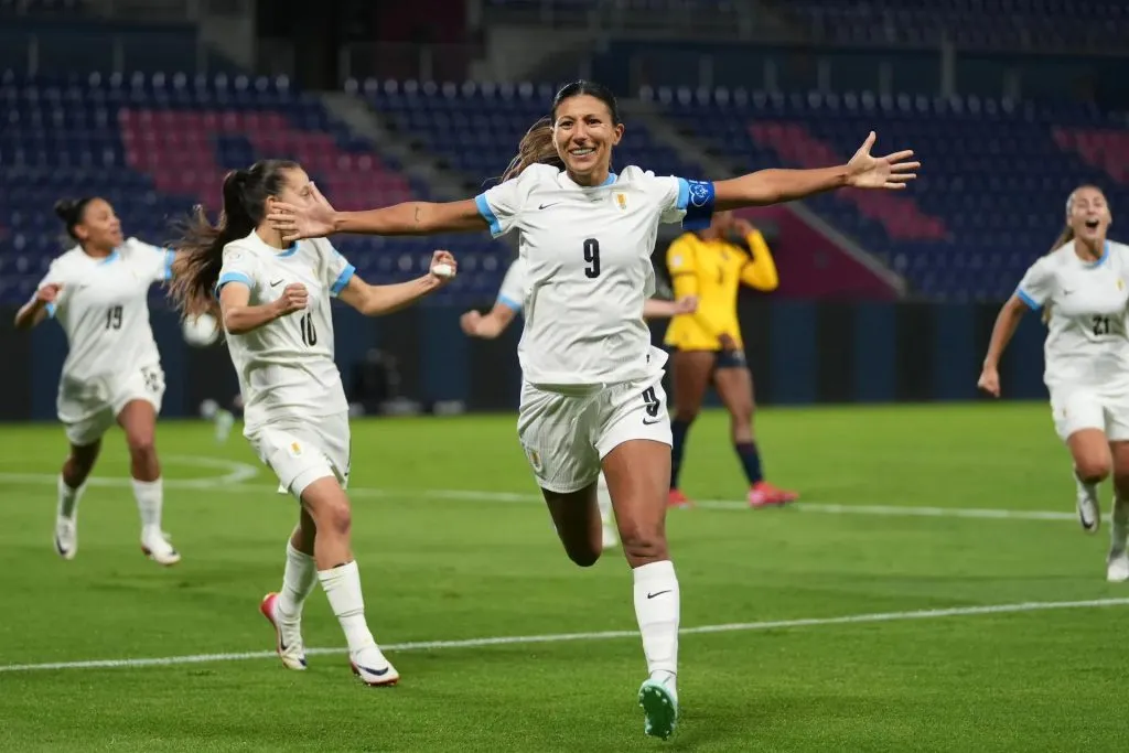 Jogadora uruguaia. Foto: Divulgação/Copa América
