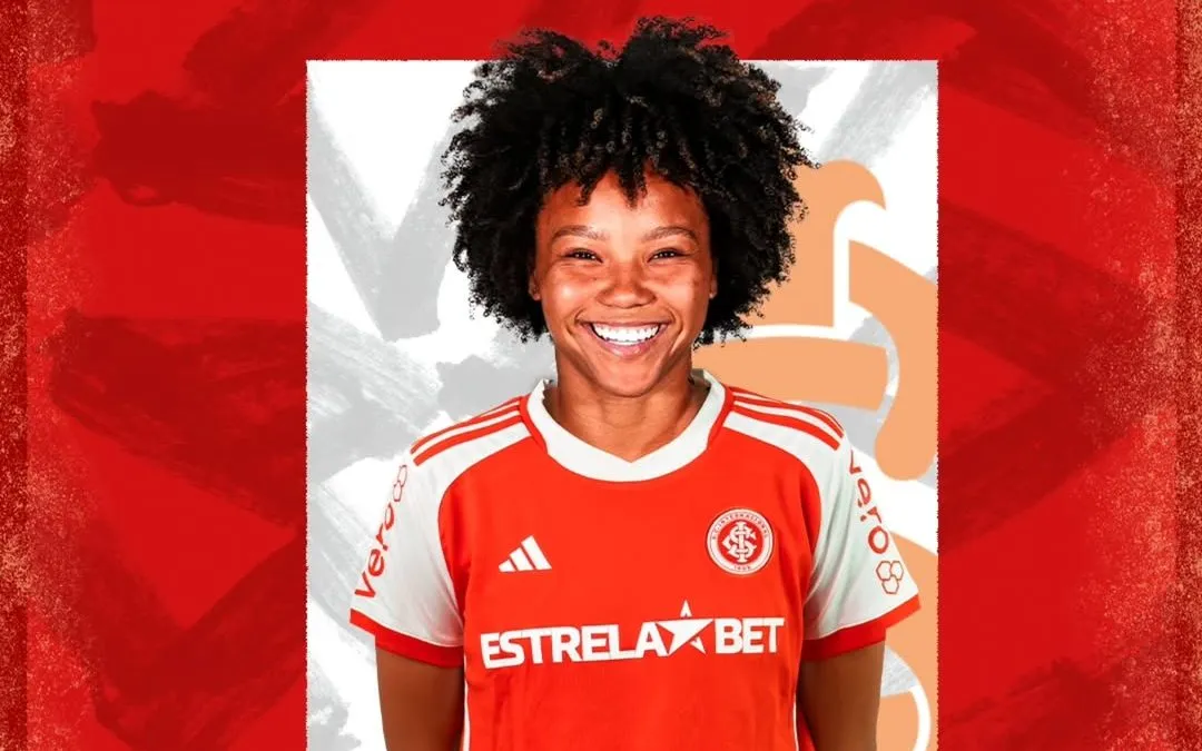 Jordana Soares chega chega ao Internacional para reforço o elenco e se junta as novas contratações, Anny Marabá e  Paola Pereira para nova temporada. Foto: Internacional/Divulgação
