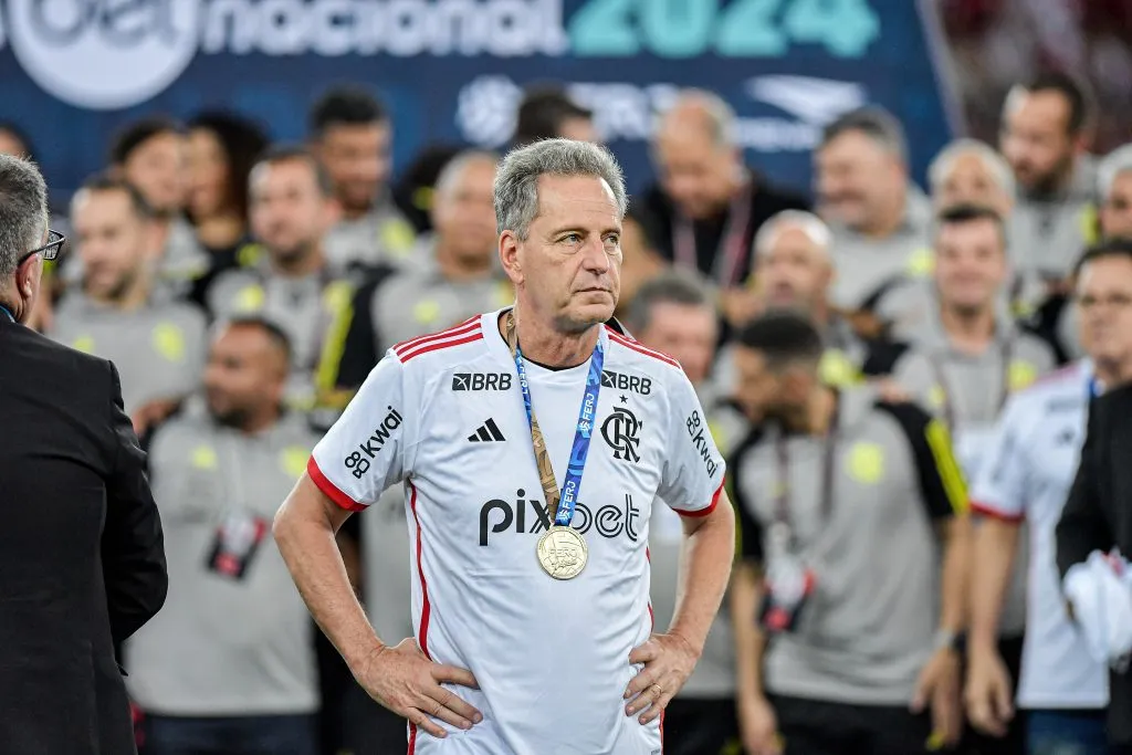 Landim na comemoração do Campeonato Carioca. Foto: Thiago Ribeiro/AGIF