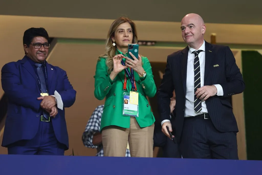 Leila Pereira, presidente do Palmeiras. (Foto: Francois Nel/Getty Images)