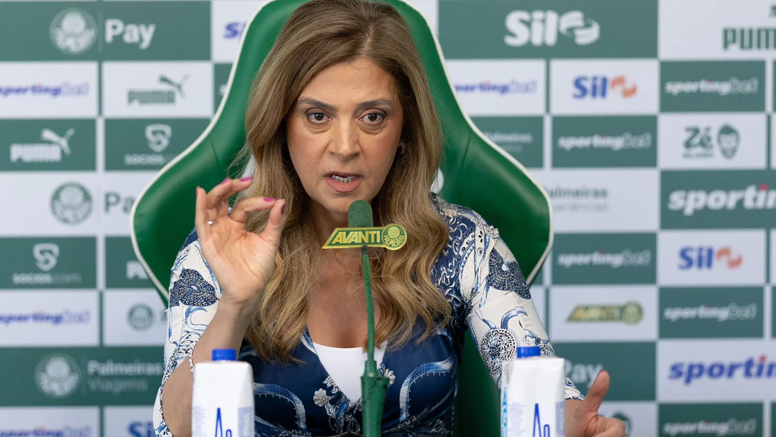 Leila Pereira. Foto: Ettore Chiereguini/AGIF