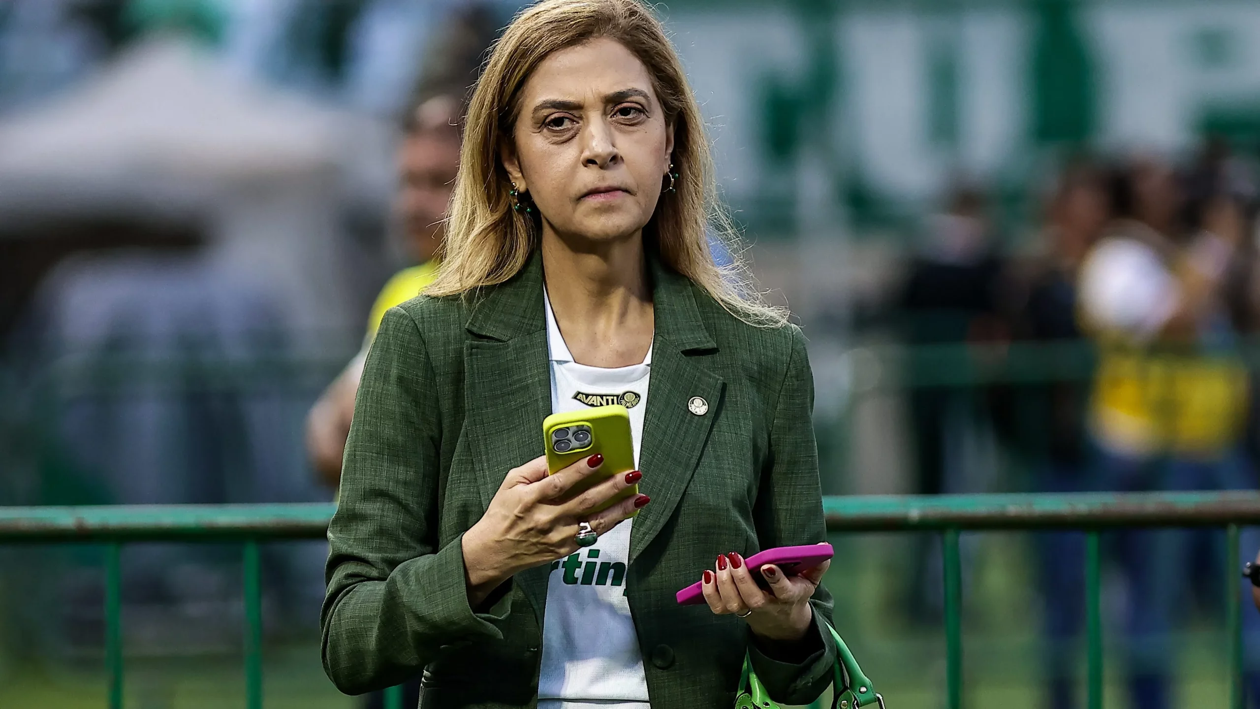 Leila Pereira em ação pelo Palmeiras Foto: Fabio Giannelli/AGIF