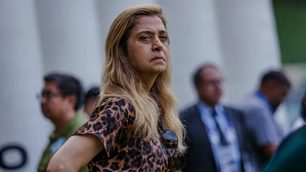 Leila Pereira abordou eliminação do Palmeiras para o Timão – Foto: Fabio Giannelli/AGIF