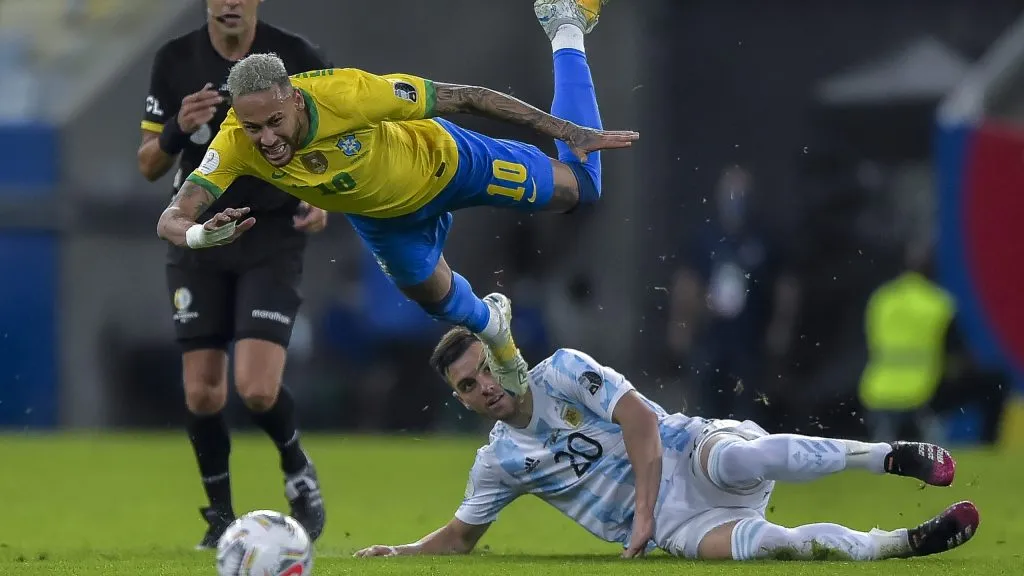 Lo Celso e Neymar. Foto: Thiago Ribeiro/AGIF
