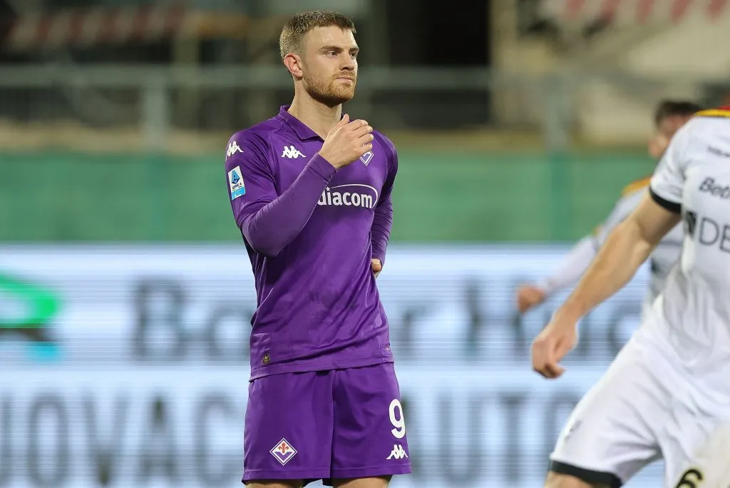 Lucas Beltrán em partida pela Fiorentina. Photo by Gabriele Maltinti/Getty Images 