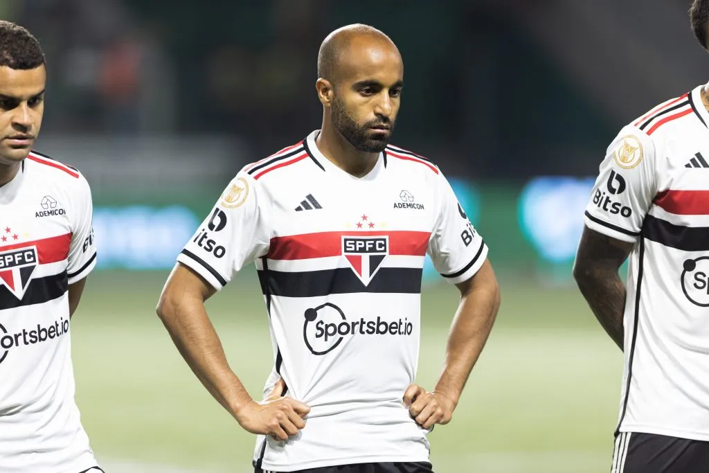 Lucas em partida no Allianz Parque. Foto: Abner Dourado/AGIF