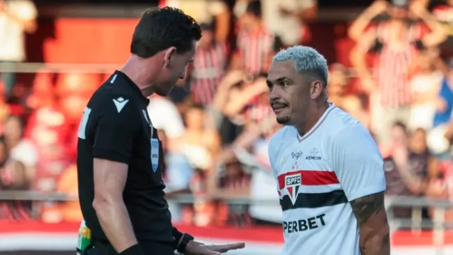 Luciano em SPFC x Palmeiras - Foto: AGIF