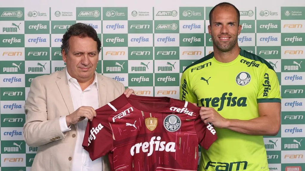 Marcelo Lomba soma 22 jogos e irá para a sua quarta temporada pelo Palmeiras – Foto: César Greco/ Palmeiras