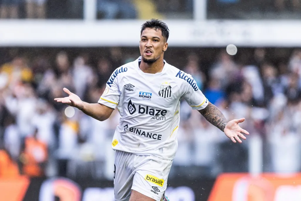 Marcos Leonardo, jogador do Santos - Foto: Abner Dourado/AGIF