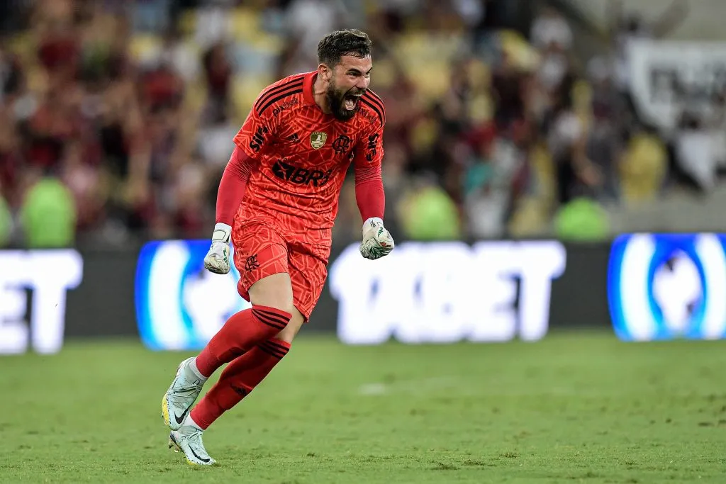 Matheus Cunha em partida pelo Flamengo. Foto: Thiago Ribeiro/AGIF
