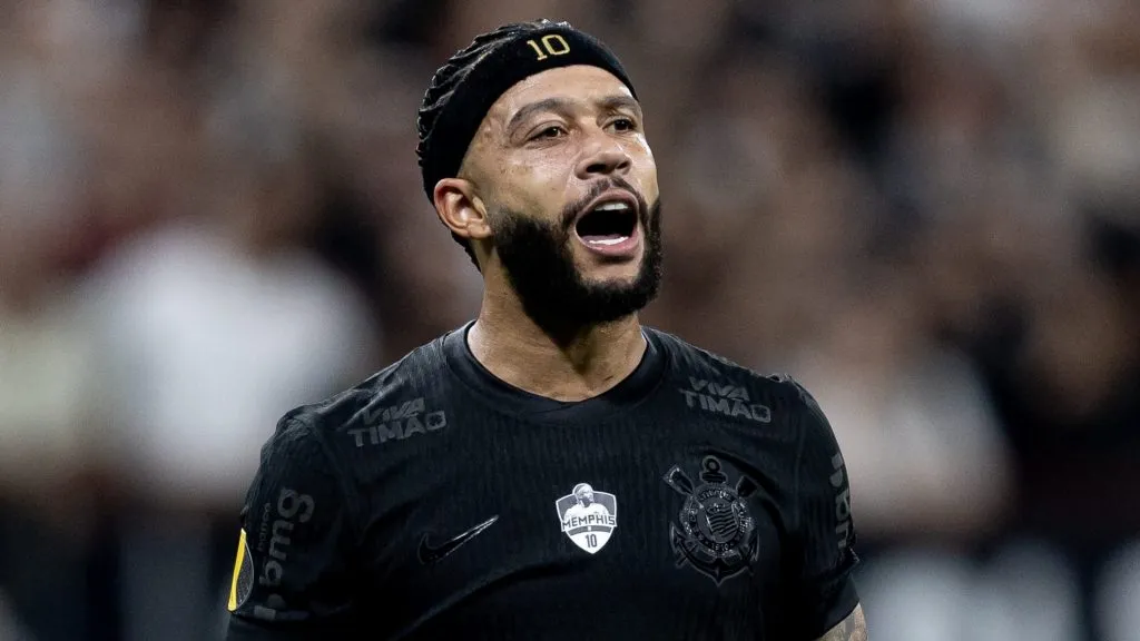 Memphis Depay durante partida. Foto: Rodrigo Coca/Ag. Corinthians