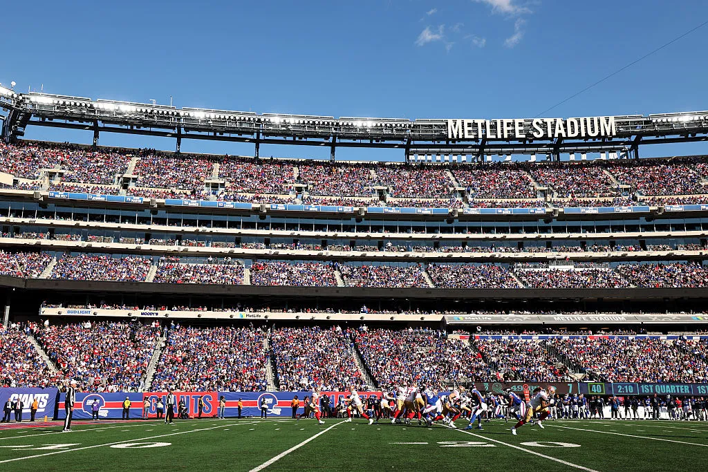 Vista geral durante o jogo entre o San Francisco 49ers e o New York Giants no MetLife Stadium em 2 de novembro de 2025 em East Rutherford, Nova Jersey. (Foto de Sarah Stier/Getty Images)