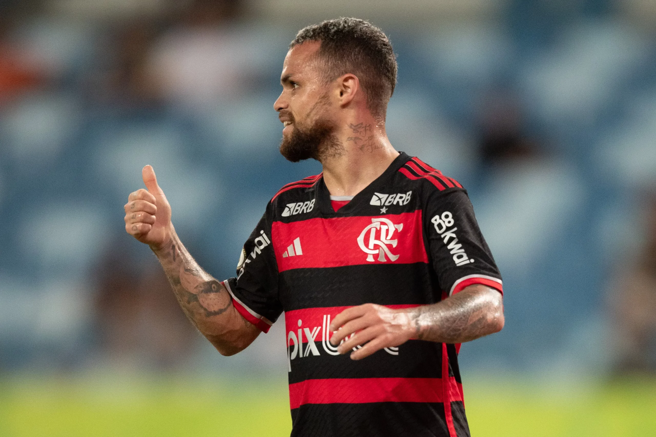 Michael retornou ao Rubro-Negro em 2024. Foto: Gil Gomes/AGIF