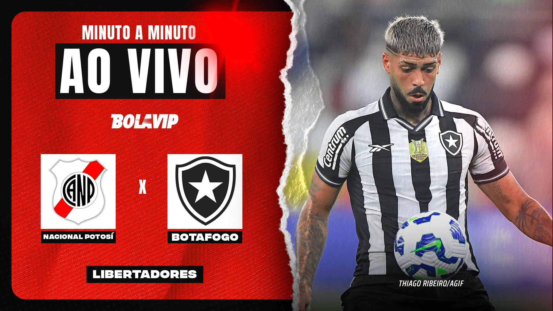 Nacional Potosí x Botafogo foi transmitido ao vivo pelo Bolavip Brasil. Foto: Thiago Ribeiro