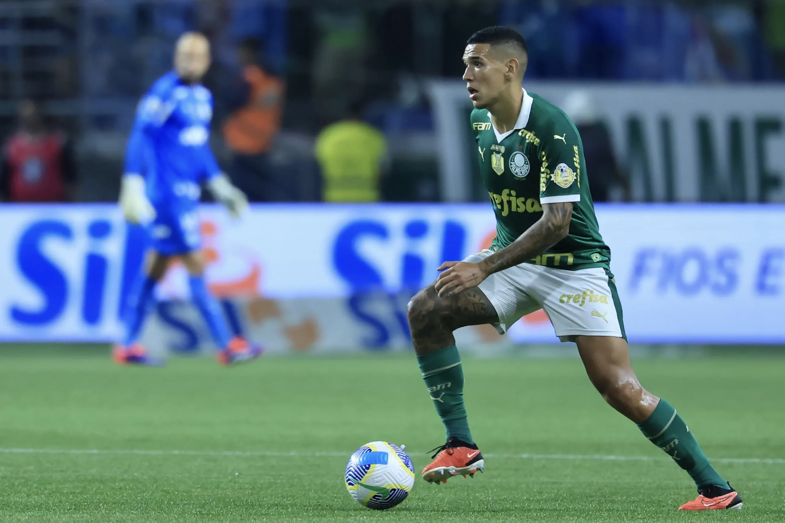 Naves em ação pelo Palmeiras, em 2024. Foto: Marcello Zambrana/AGIF