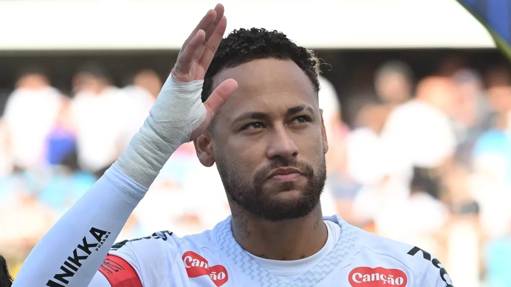 Neymar, astro do Santos. Foto: Jota Erre/AGIF.