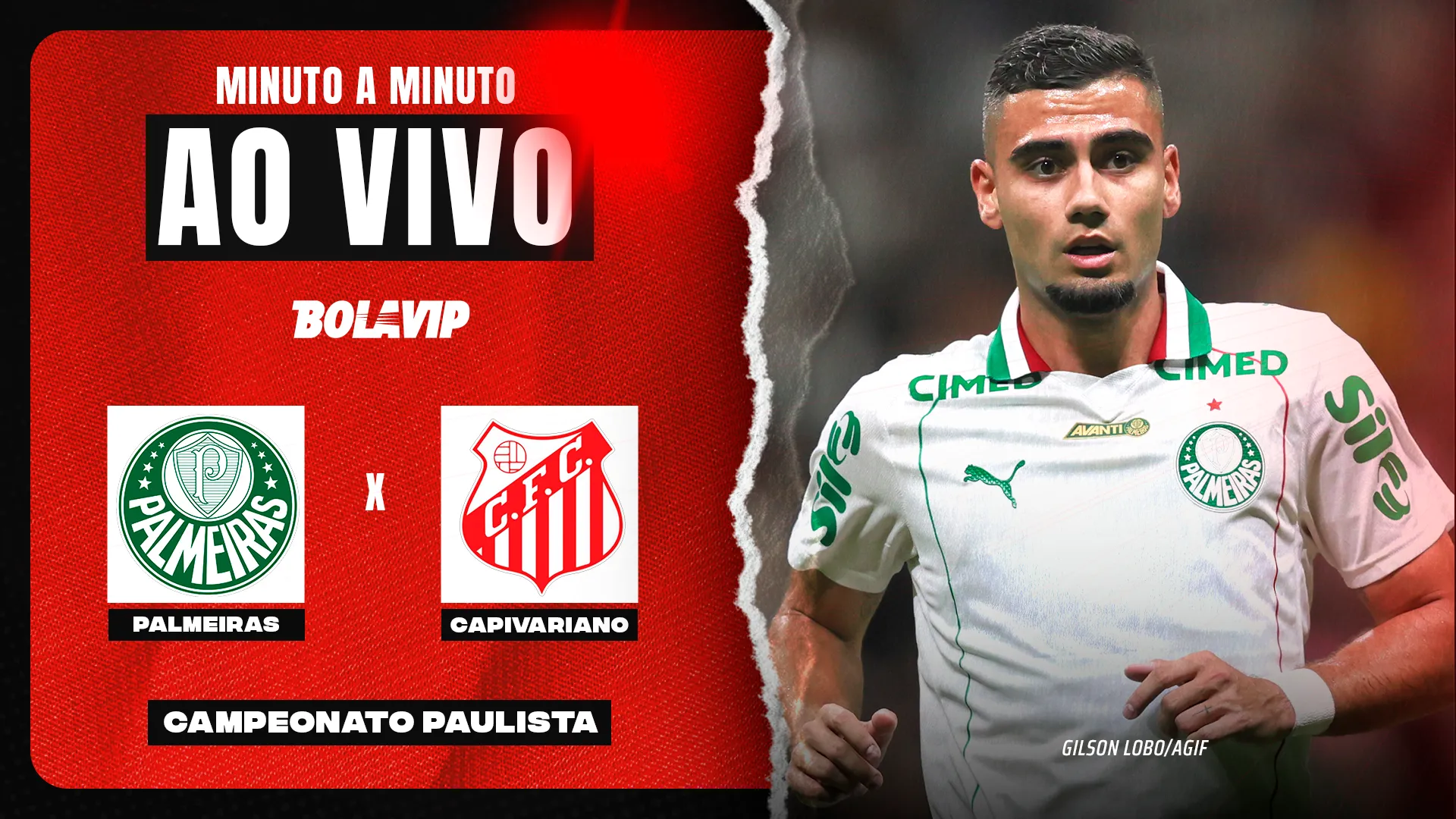 Palmeiras x Capivariano foi transmitido ao vivo pelo Bolavip Brasil. Foto: Gilson Lobo/AGIF