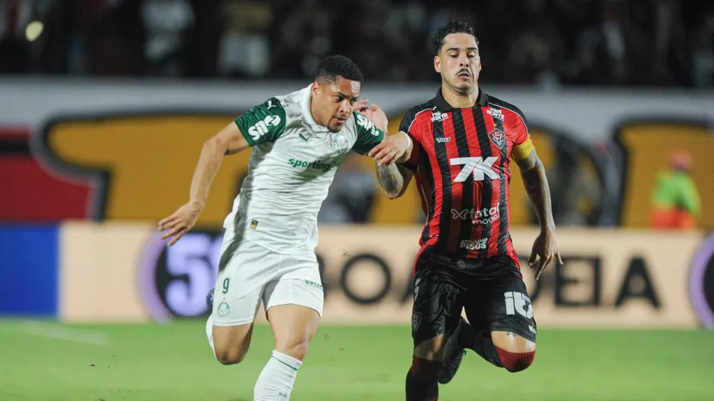 Vitória x Palmeiras no Brasileirão. Foto: Jhony Pinho/AGIF