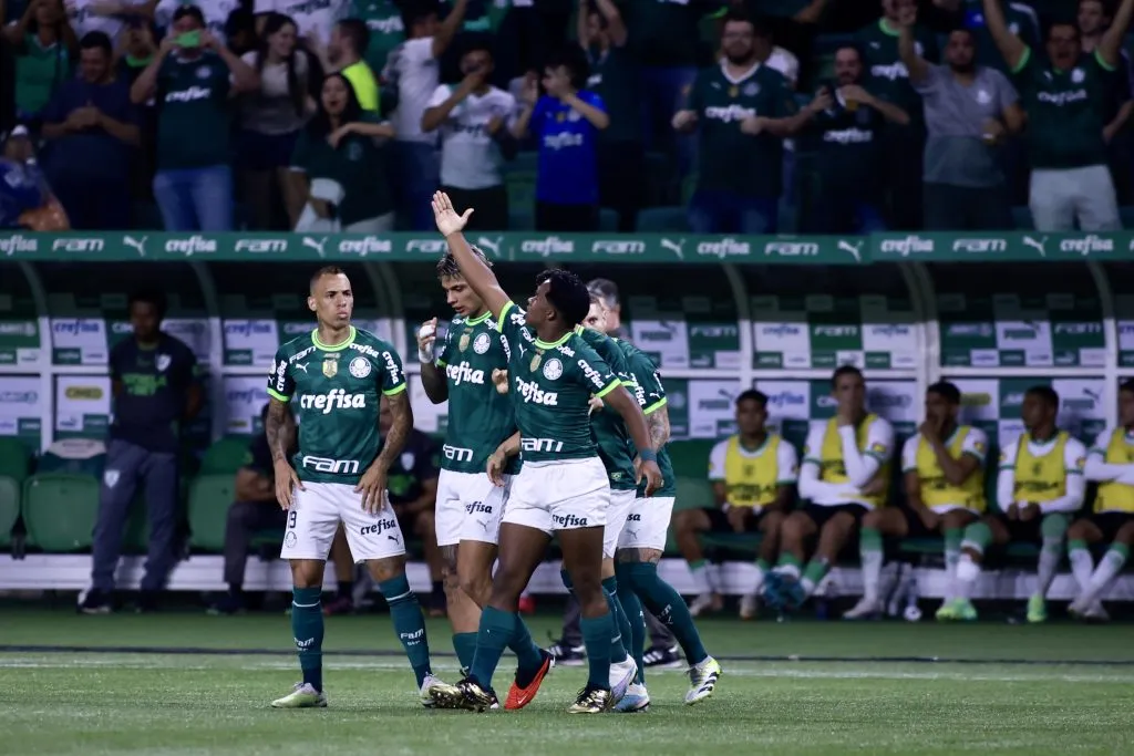 Endrick abriu o placar para o Palmeiras contra o América Mineiro