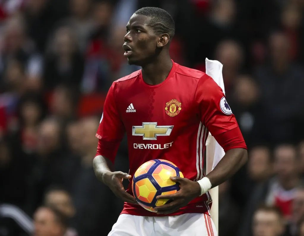 Pogba, quando voltou ao Manchester United, em 2016. Photo by Mark Robinson/Getty Images