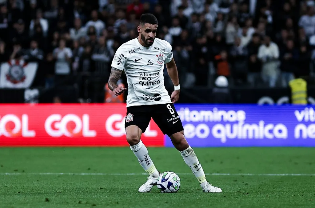 Renato Augusto jogador do Corinthians durante partida pelo campeonato Brasileiro A 2023. Foto: Fabio Giannelli/AGIF