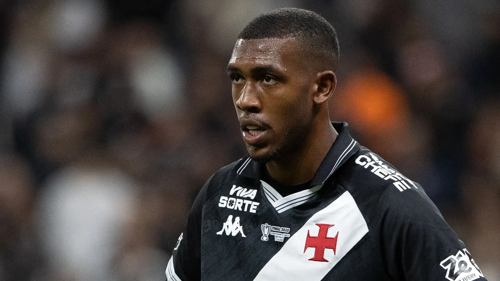 Rayan em ação pelo Vasco da Gama no ano de 2025.