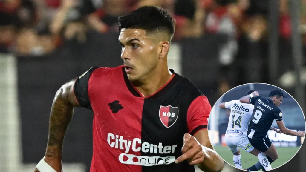 Montagem de Rodrigo Fernández no Newell's e no Santos - Fotos: Abner Dourado/AGIF e IMAGO