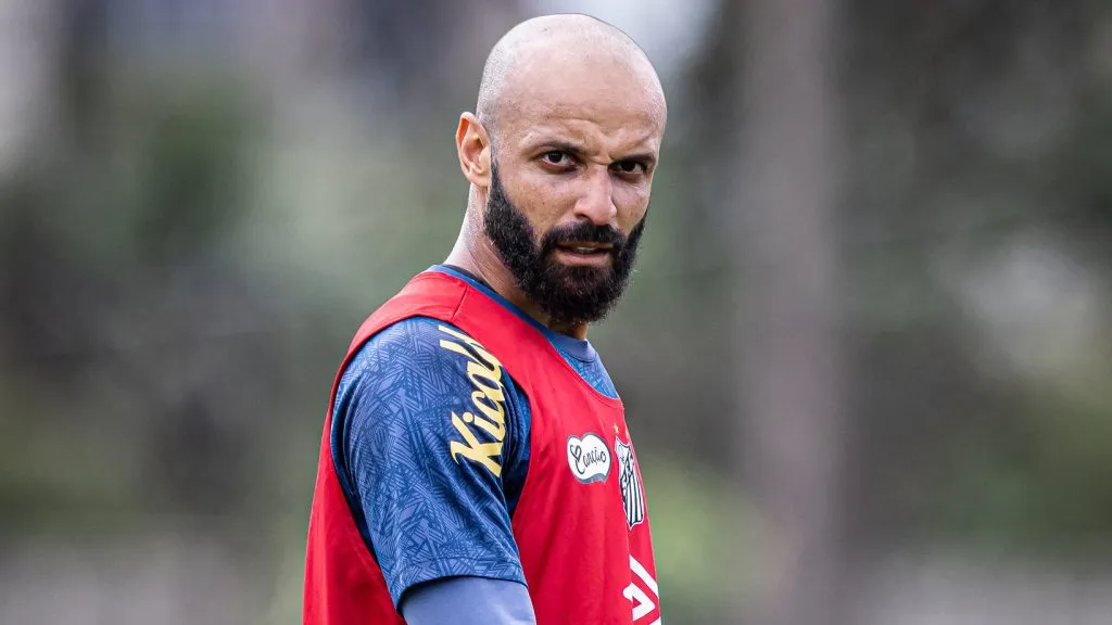 Thaciano, no Santos - Foto: Raul Baretta/Santos FC