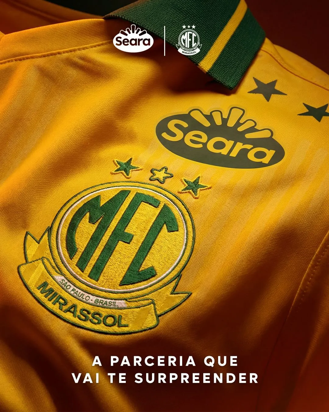Camisa do Mirassol. Foto: Divulgação/Mirassol