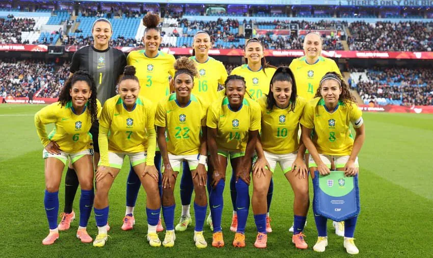 Seleção em amistoso contra Inglaterra. Foto: Lívia Villas Boas/CBF