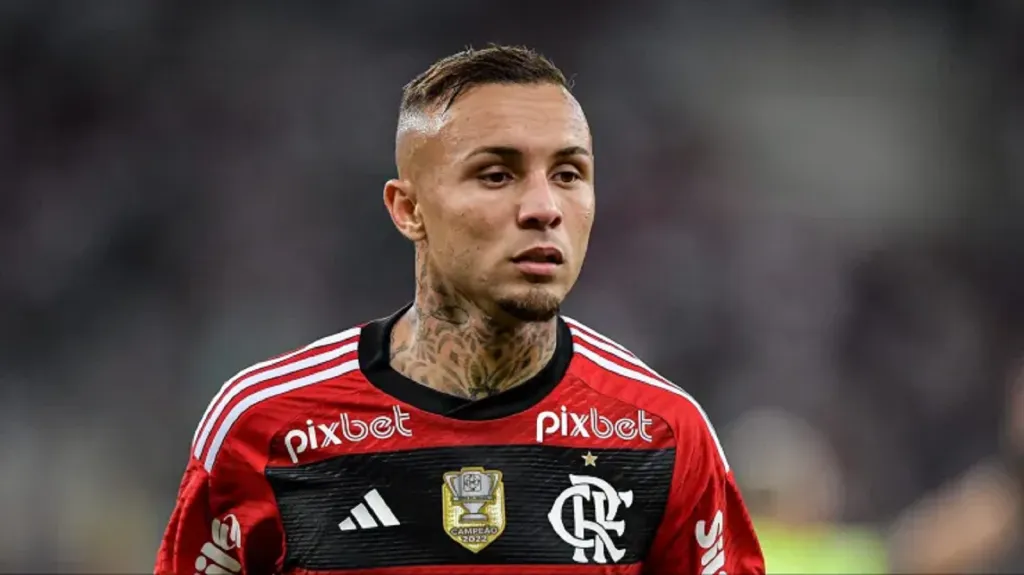 Foto: Thiago Ribeiro/AGIF – Everton Cebolinha marcou um dos gols da vitória do Flamengo