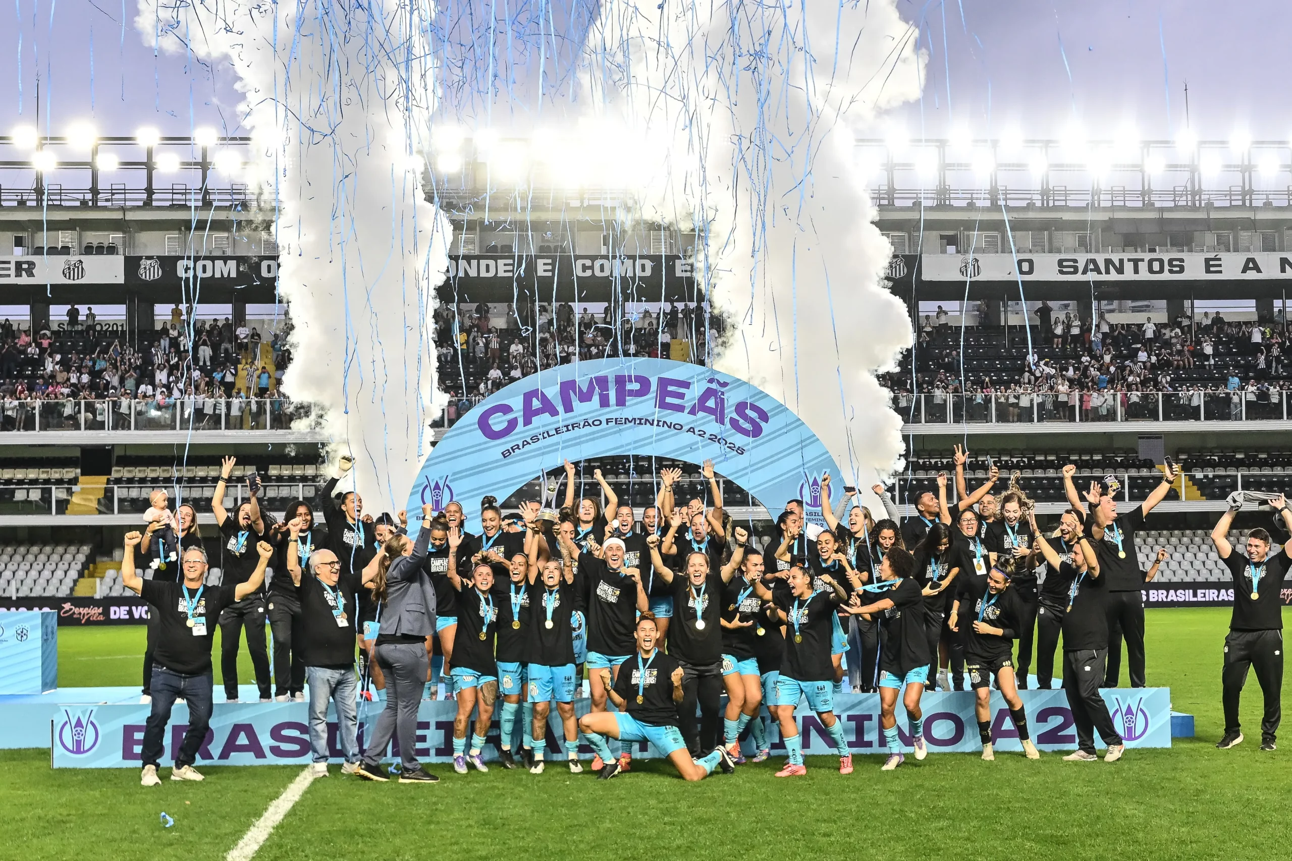 Sereias campeãs da Série A2 2025. Foto: Jota Erre/AGIF