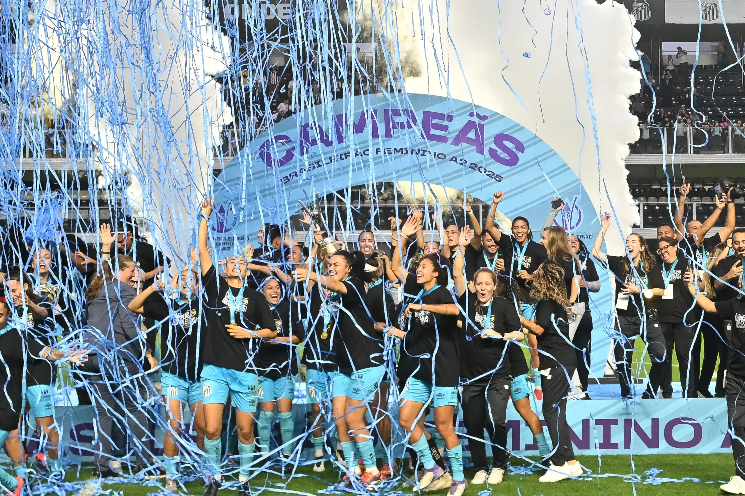 Sereias campeãs da Série A2 2025. Foto: Jota Erre/AGIF