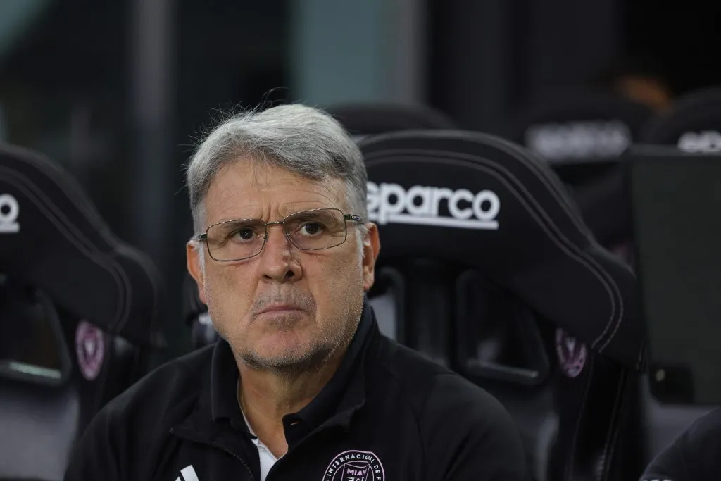 Treinador argentino em jogo pelo Inter Miami. Photo by Carmen Mandato/Getty Images