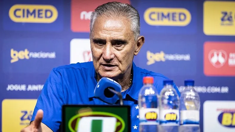 Tite no Cruzeiro. Foto: Gustavo Aleixo/Cruzeiro
