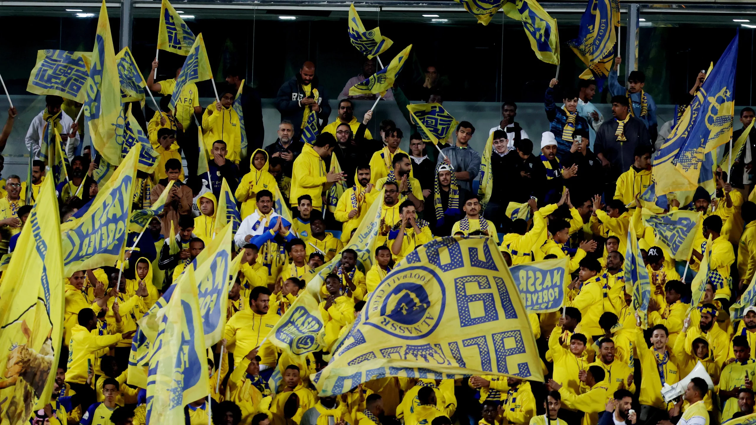 Torcida do Al Nassr- Foto:  Yasser Bakhsh/Getty Images