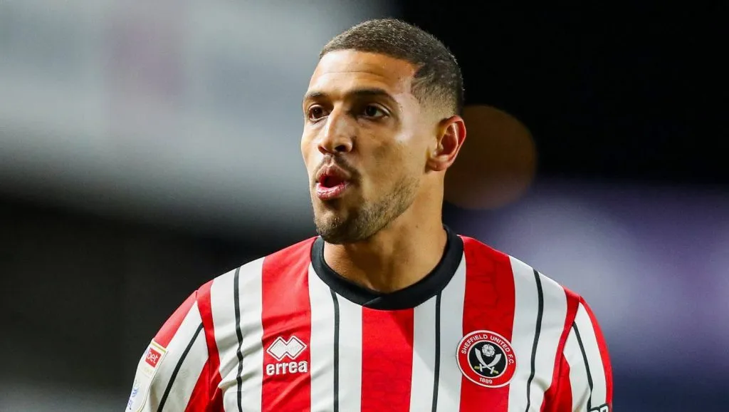 Foto: IMAGO / News Images – Vinicius Souza, do Sheffield United, é bem avaliado pela diretoria palmeirense.