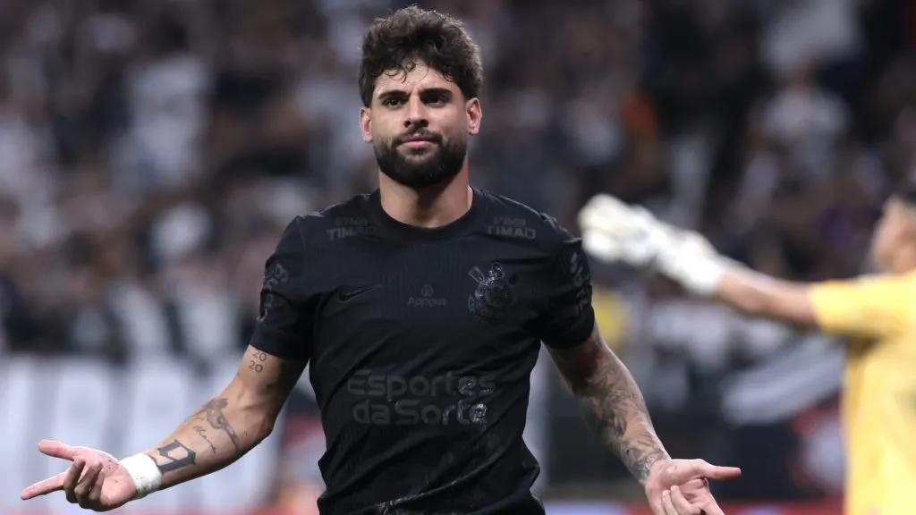 Yuri Alberto após marcar contra o Peixe