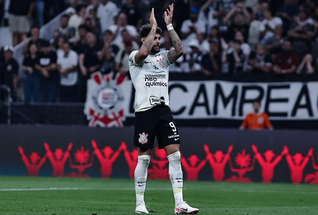 Yuri Alberto jogador do Corinthians durante partida pelo Brasileiro A 2023. Foto: Fabio Giannelli/AGIF