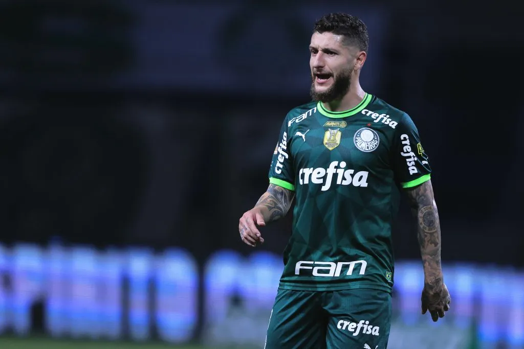 SP – SAO PAULO – 15/09/2023 – BRASILEIRO A 2023, PALMEIRAS X GOIAS – Ze Rafael jogador do Palmeiras durante partida contra o Goias no estadio Arena Allianz Parque pelo campeonato Brasileiro A 2023. Foto: Ettore Chiereguini/AGIF