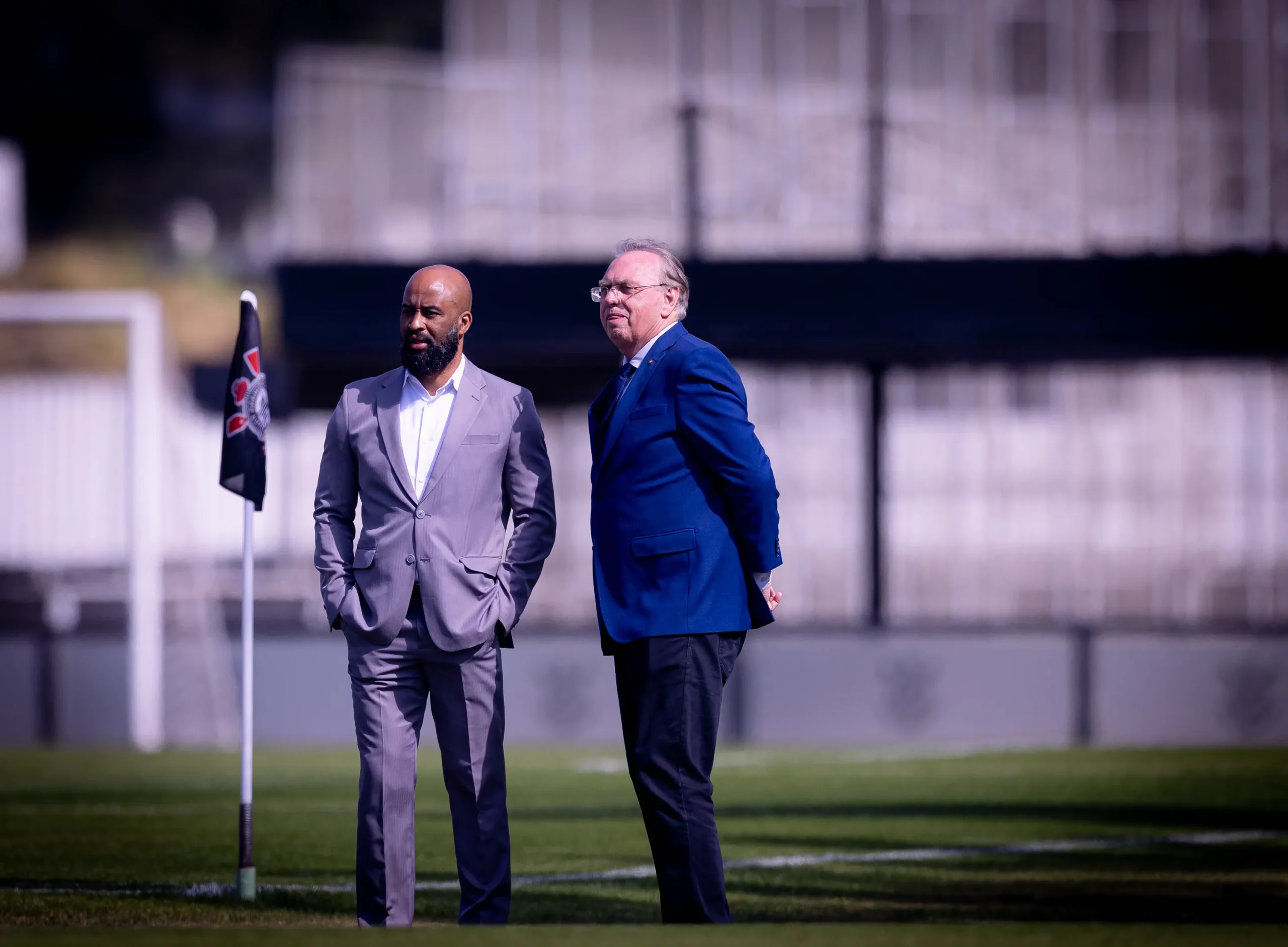 Fabinho Soldado e Osmar Stabile – Foto: Rodrigo Coca/Agência Corinthians